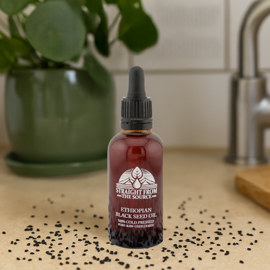 Zwarte Zaadolie  - 100% Puur & Koudgeperst. Rechtstreeks uit Ethiopië.